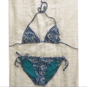 Old Navy floral blue Bikini